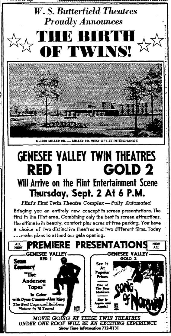 Genesee Valley Cinemas - Aug 1971 Article